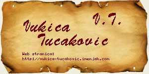 Vukica Tucaković vizit kartica